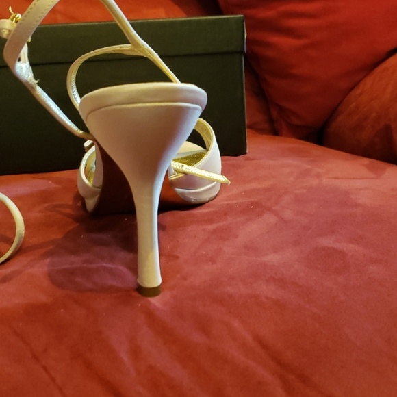 Nina NEW size 8.5 Nude Heels Rhinestones Holidays - Picture 5 of 6